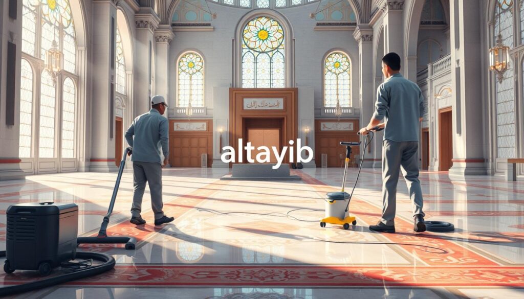 تقنيات حديثة لتنظيف المساجد تقنيات حديثة لتنظيف المساجد